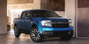 Blue 2022 Ford Maverick