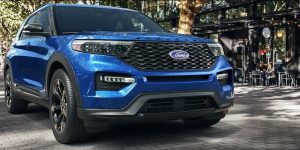 Blue 2021 Ford Explorer