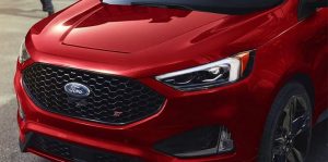 Red 2022 Ford Edge Grille