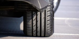 Close up of a tire on a Ford vehicle in San Antonio, TX