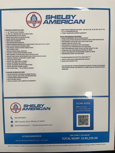 2025 Ford F-150 Shelby