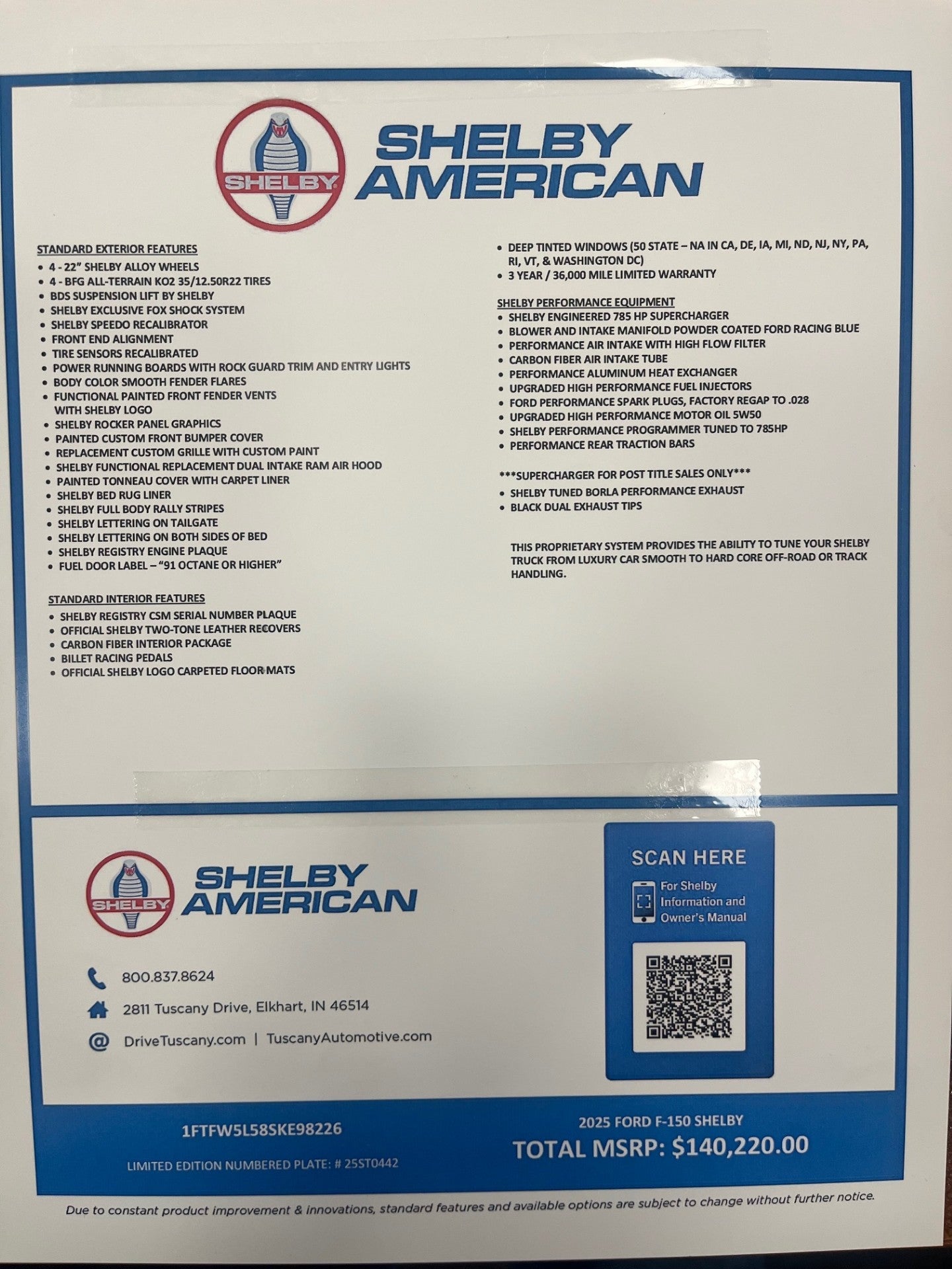 2025 Ford F-150 Shelby