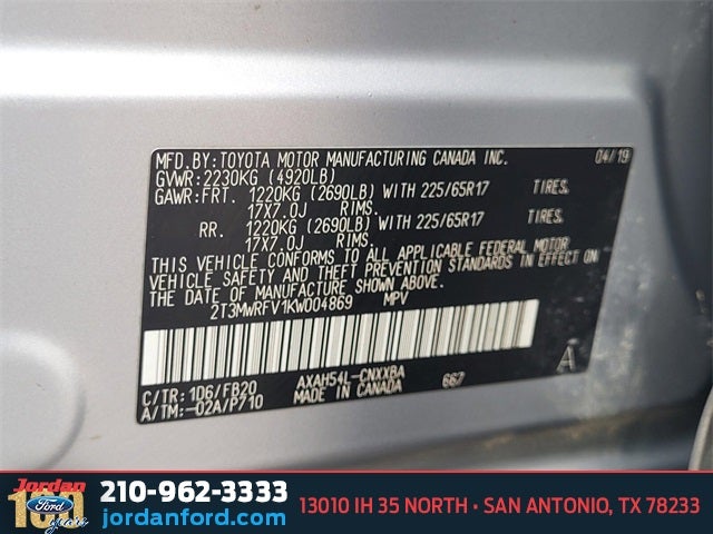 2019 Toyota RAV4 Hybrid LE