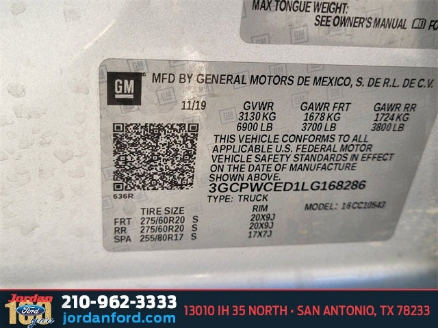 2020 Chevrolet Silverado 1500 LT Texas Edition