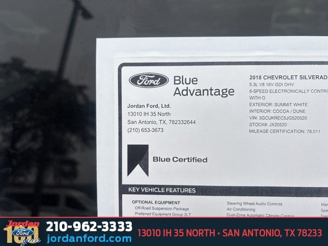 2018 Chevrolet Silverado 1500 LT LT2