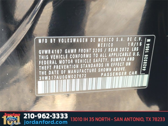 2016 Volkswagen Golf TSI S 4-Door