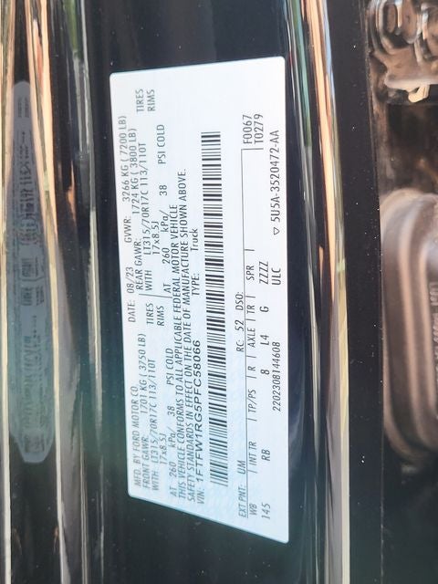 2023 Ford F-150 Raptor SUPERCREW 4X4 801A