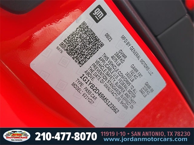 2021 Chevrolet Corvette Stingray 2LT