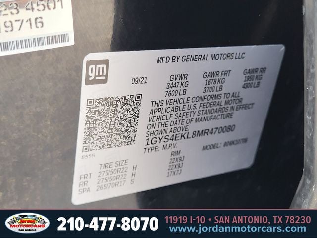 2021 Cadillac Escalade Sport 4WD Rear Entertainment