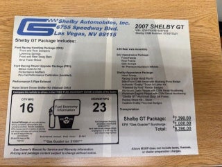 2007 Ford Mustang GT Premium Shelby GT