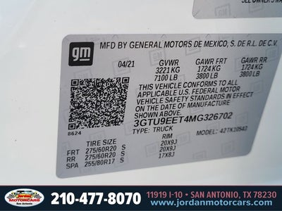 2021 GMC Sierra 1500 AT4