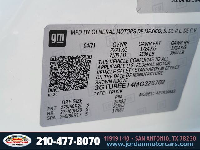 2021 GMC Sierra 1500 AT4