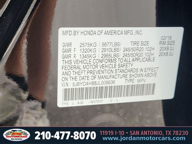 2018 Acura MDX 3.5L SH-AWD w/Advance Package