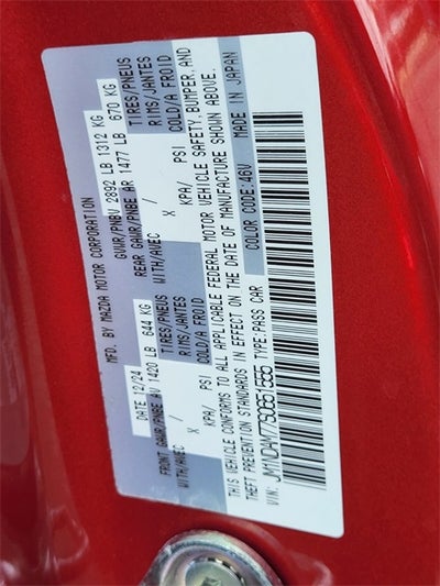 2025 Mazda Mazda MX-5 Miata RF Grand Touring