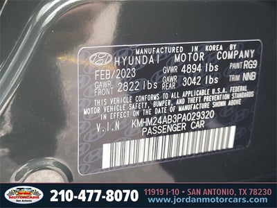 2023 Hyundai IONIQ 6 SE Standard Range