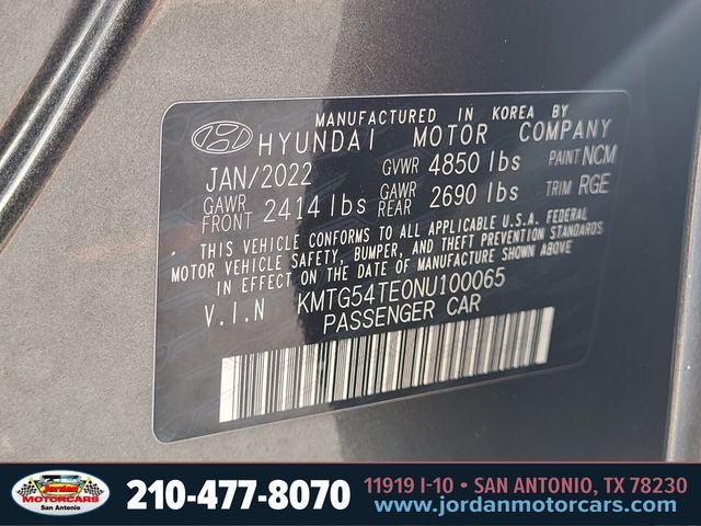 2022 Genesis G70 3.3T SPORT PRESTIGE