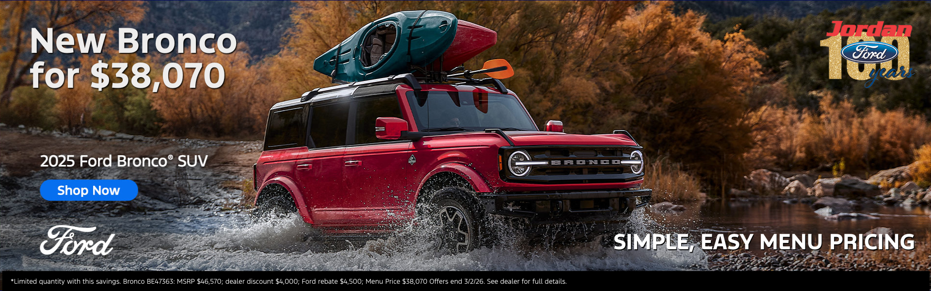 New Bronco for $40,320. See dealer for details.