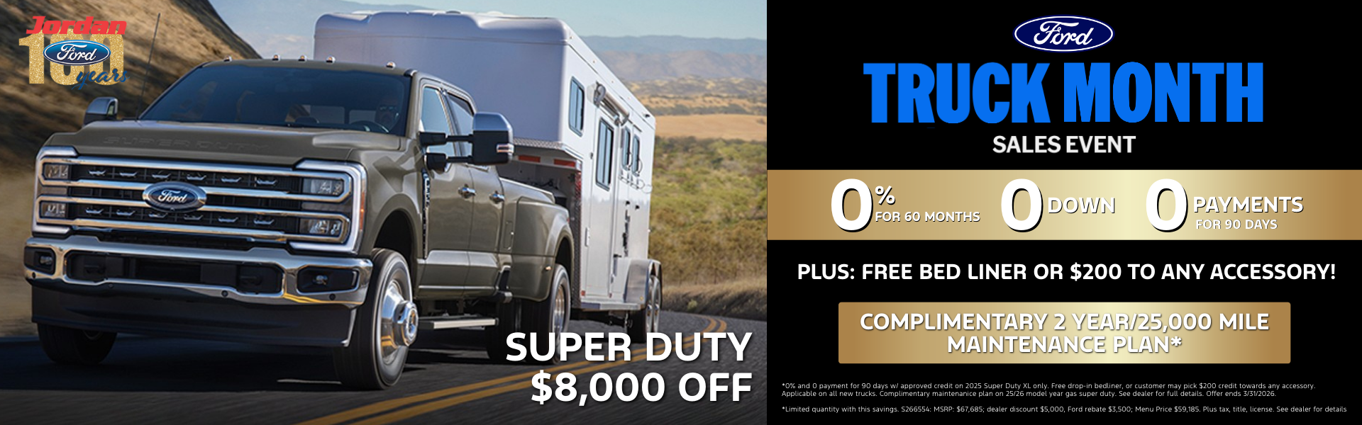 Truck Month Super Duty 0% $0 down 