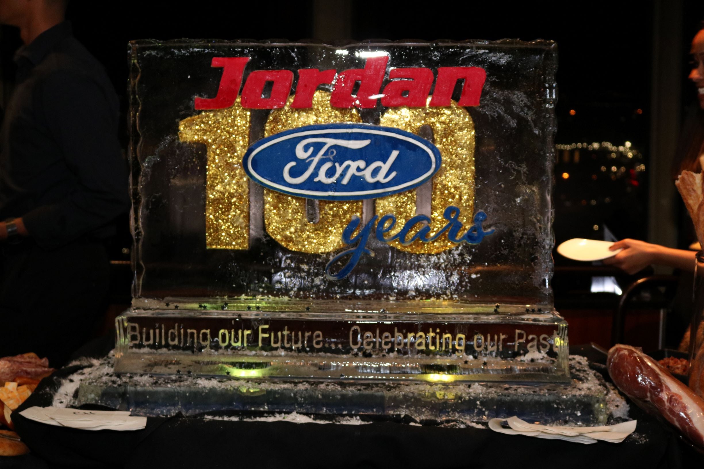 Ice sculpture at Jordan Ford