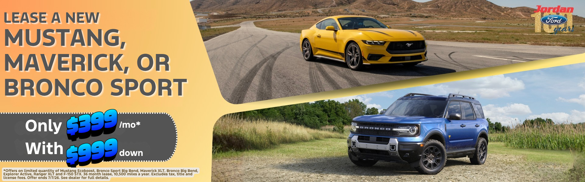 New Fords for $399 with only $999 down