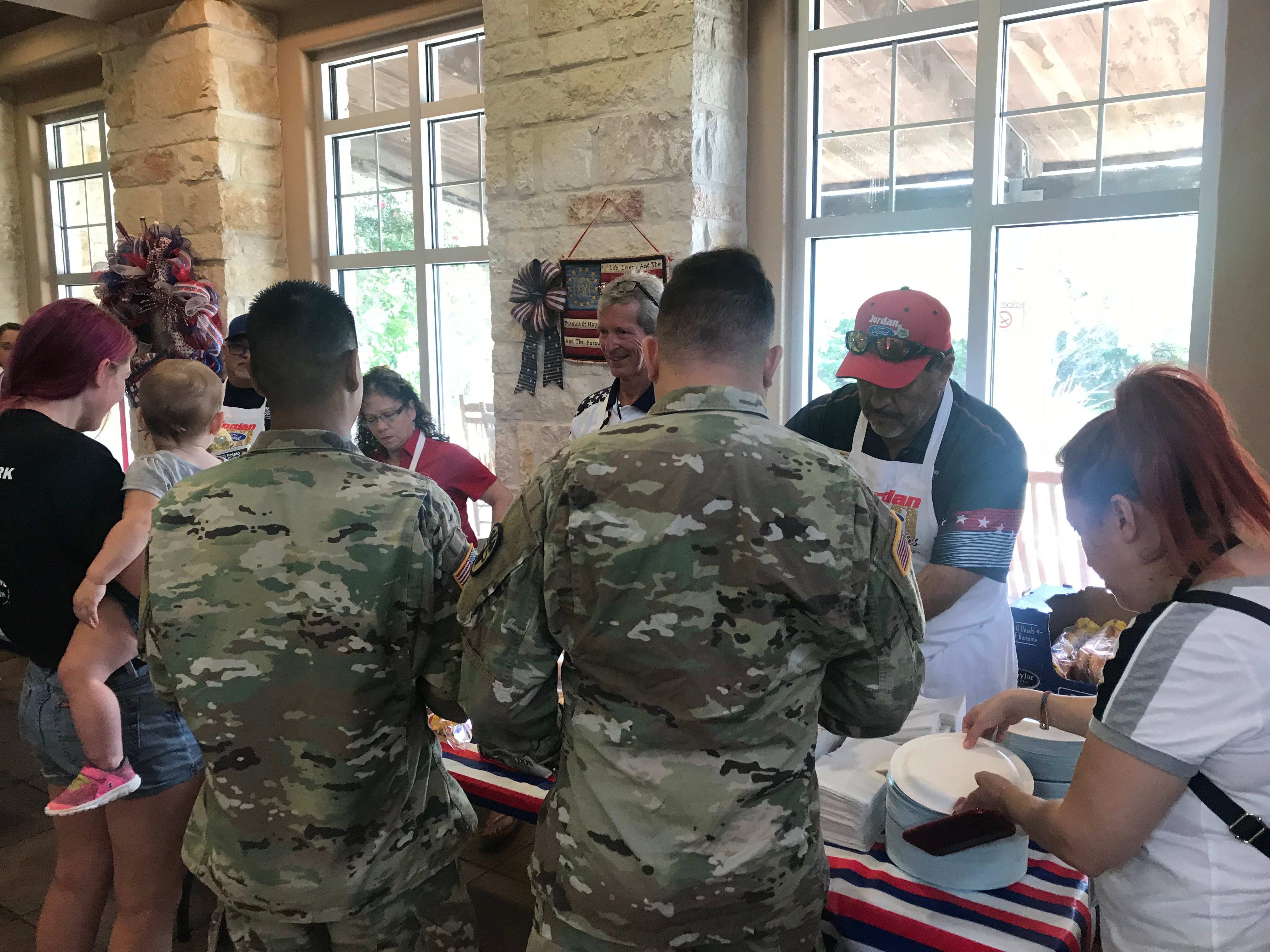 Warrior Family and Support Center volunteer event and donation