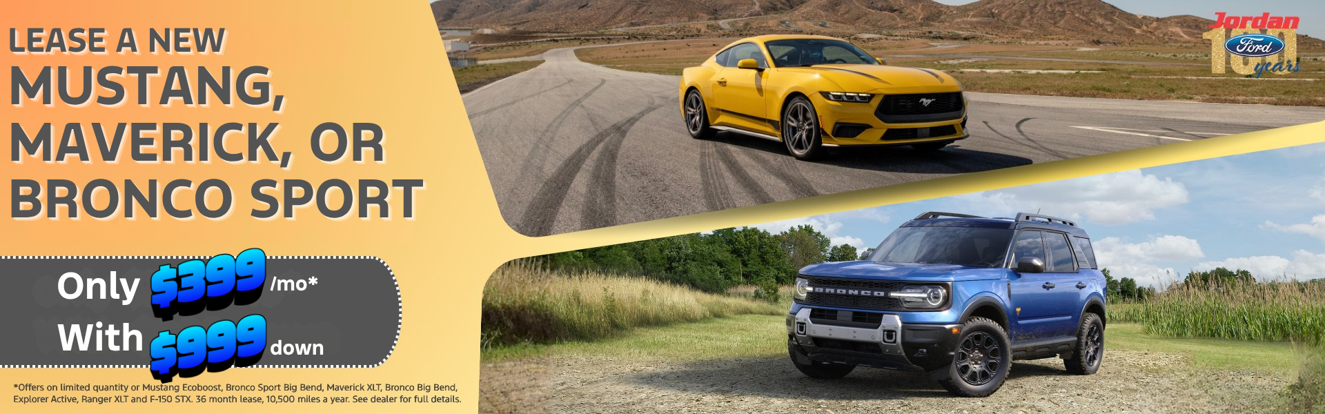 New Fords for $399 with only $999 down