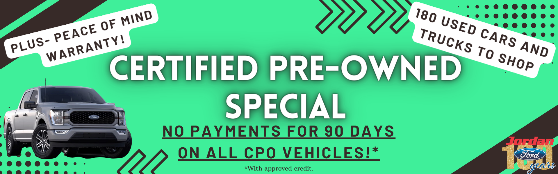 certified pre-owned special- no payments for 90 days